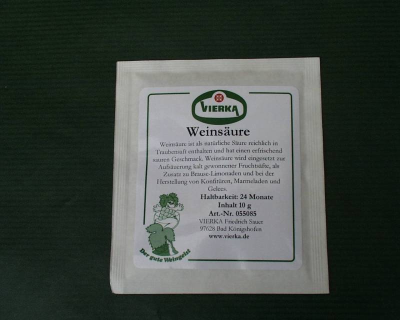 Weinsäure 10g von Vierka