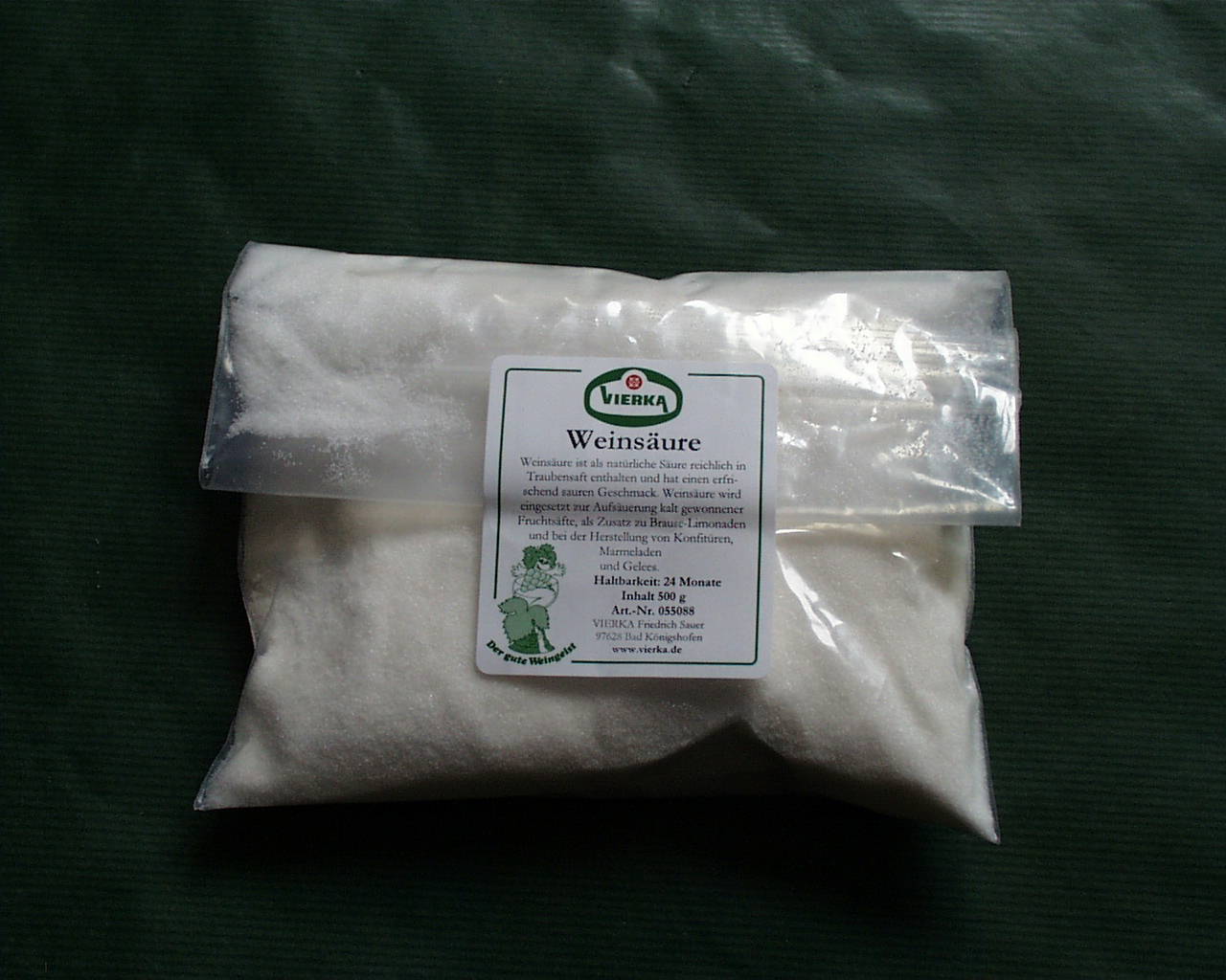 Weinsäure 500g von Vierka