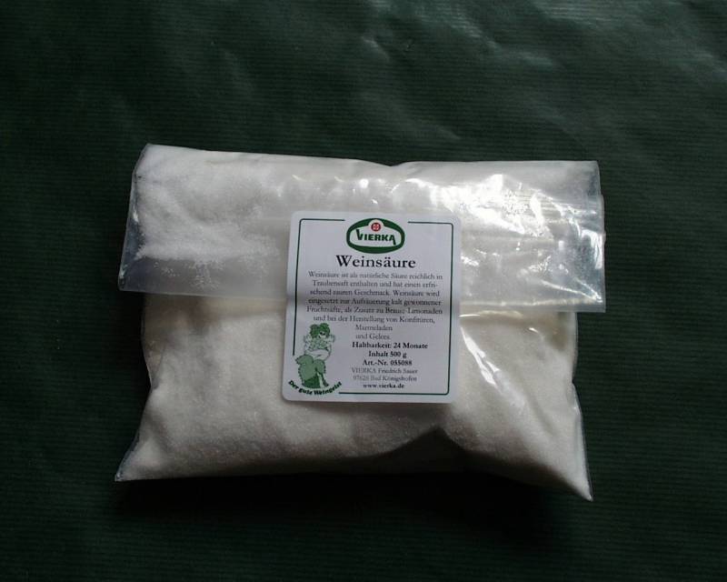 Weinsäure 500g von Vierka