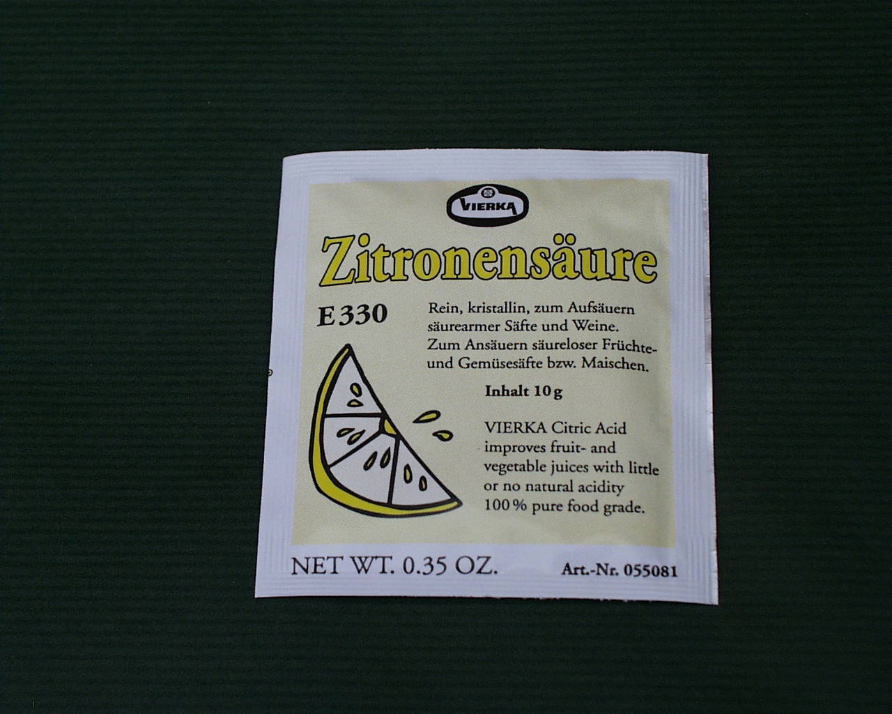Zitronensäure 10g von Vierka