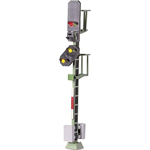 Viessmann Modelltechnik 4014A H0 LED Lichtsignal mit Vorsignal Blocksignal Bausatz DB, 1 Stück von Viessmann