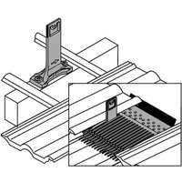 Viessmann Montagesatz für Dächer mit Konterlattung mit Sparrenanker und Kunststoffziegel hohe Pfanne max. 100 mm - dachsteinrot - ZK01336 von Viessmann