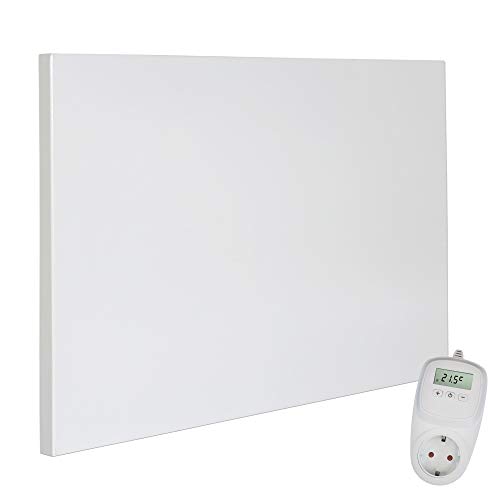 VIESTA® Infrarot Wandheizung mit Thermostat [INKL. TH10 THERMOSTAT] – Infrarotheizung Wandmontage Heizkörper – Carbon Crystal Infrarotheizung – Paneel Badezimmer geeignet – (Modell H300-300W) von Viesta
