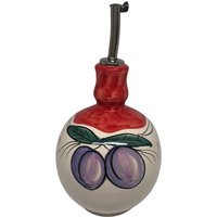 Keramik Olivenöl Flasche Mit Trauben Dekanter, Evoo Menage Made in Italy von VietriCeramicsCo