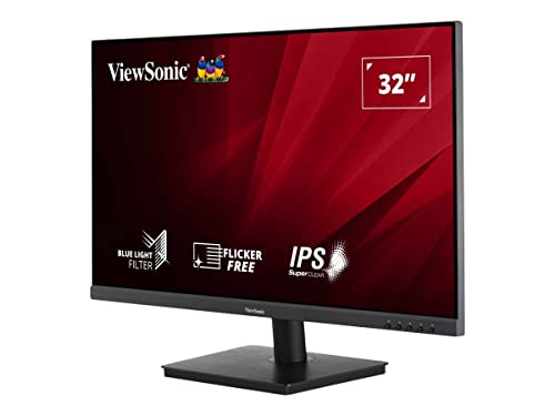 Viewsonic VA3209-2K-MHD 80 cm (32 Zoll) Büro Monitor (QHD, IPS, HDMI, DisplayPort, VGA, Eye-Care, Eco-Mode) Schwarz von ViewSonic
