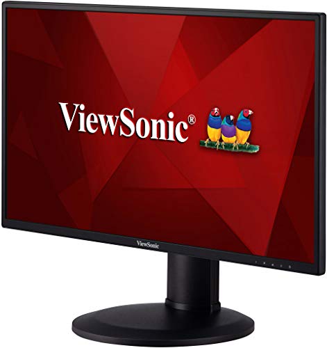 Viewsonic VG2419 60,5 cm (24 Zoll) Business Monitor (Full-HD, IPS-Panel, HDMI, DP, Höhenverstellbar, Lautsprecher, Eye-Care, 4 Jahre Austauschservice) Schwarz von ViewSonic