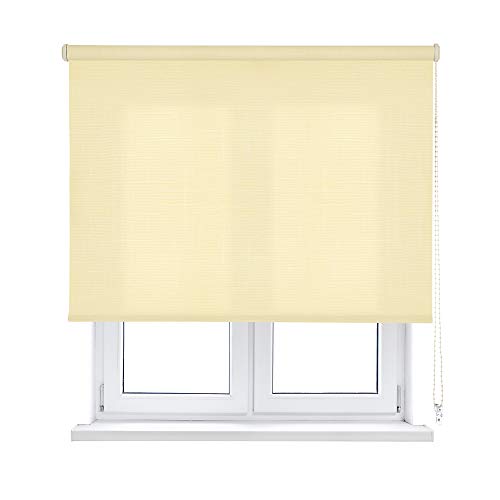 Viewtex Seitenzugrollo Lichtdurchlässig Shape Beige 90 X 250 cm - 5 Jahre Garantie von VIEWTEX