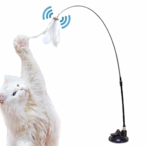 Vigcebit Katzenspielzeug mit Feder | Katzenfedern mit starkem Saugnapf, lustige Katze mit Federn und Glocken, interaktives Spielzeug für Katzen Vigcebit Katzenspielzeug mit Feder | Katzenfedern mit starkem Saugnapf, lustige Katze mit Federn und Glocken, interaktives Spielzeug für Katzen von Vigcebit