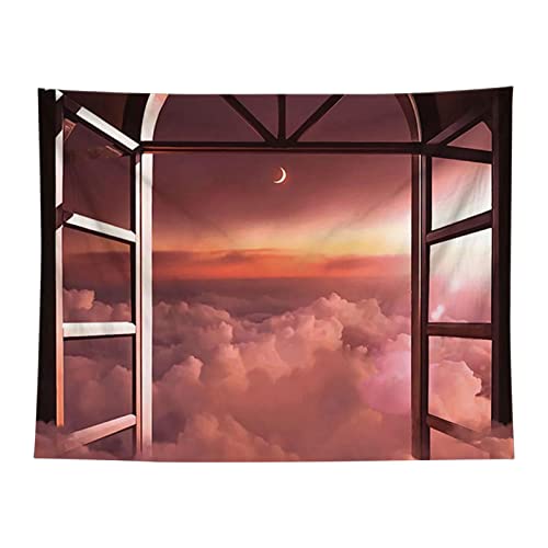 Vigcebit Landschaft Wandteppich | Seelandschafts-Feiertags-Tapisserie,Landschaftsteppich für Schlafzimmer, Wohnzimmer, Wohnheim, Wohnheim, Wanddekoration, Foto-Requisiten, 150 x 130 cm von Vigcebit