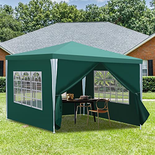 Vigevee 3x3m Garten Pavillon Gartenzelt Wasserdichter Event Pavillon Grün mit abnehmbaren Seitenwänden und Fenster Partyzelt Bierzelt UV-Schutz für Garten Vigevee 3x3m Garten Pavillon Gartenzelt Wasserdichter Event Pavillon Grün mit abnehmbaren Seitenwänden und Fenster Partyzelt Bierzelt UV-Schutz für Garten von Vigevee