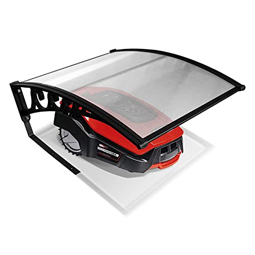 Vigevee Mähroboter Garage Dach Carport Überdachung für Rasenroboter Rasenmäher 106x87x50cm Rasenmähroboter Garage Schutzhülle Schutz vor Regen, Hagel und UV-Strahlen - Transparent von Vigevee