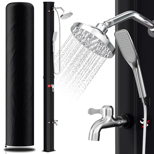 Vigevee Solardusche 35L Solar Gartendusche warmes Wasser Bis Zu 60°C ohne Stromanschluss Pooldusche Camping mit Fußdusche und schwenkbarem Regenduschkopf, inkl. Montagematerial, Schwarz Vigevee Solardusche 35L Solar Gartendusche warmes Wasser Bis Zu 60°C ohne Stromanschluss Pooldusche Camping mit Fußdusche und schwenkbarem Regenduschkopf, inkl. Montagematerial, Schwarz von Vigevee