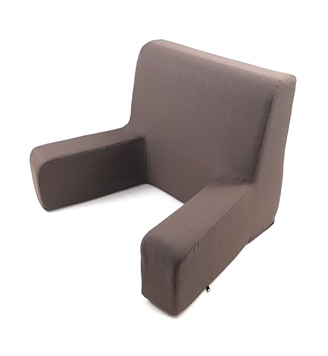 Bequemer Sessel, orthopädische Rückenlehne oder Gesundheits-Sessel mit abnehmbarem und waschbarem Stoff. Schlafsessel für ältere Menschen oder Stillen, Rückenlehne großes Bett (33 braun) von Viglietti