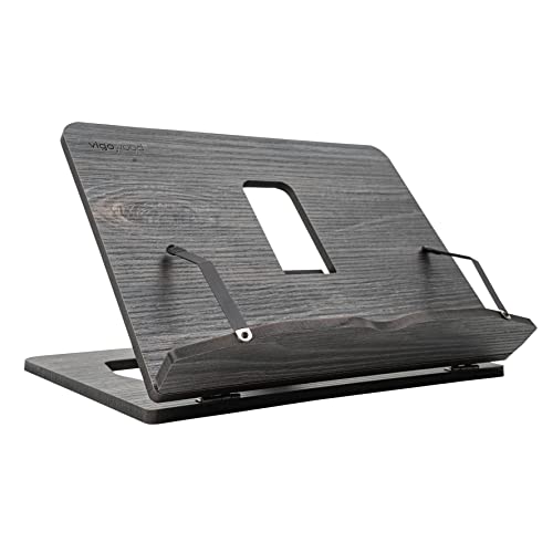 Vigo Wood Buchständer, Rezeptbuchständer, Kochbuchständer für die Küche, Bücherständer für die Anzeige, Buchhalter zum Lesen im Bett (Antiquität) von Vigo Wood