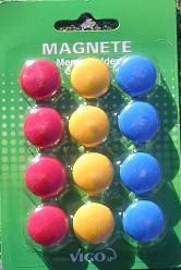 Vigo Magnete für Magnettafeln 12er Pack, bunt, rund von Vigo