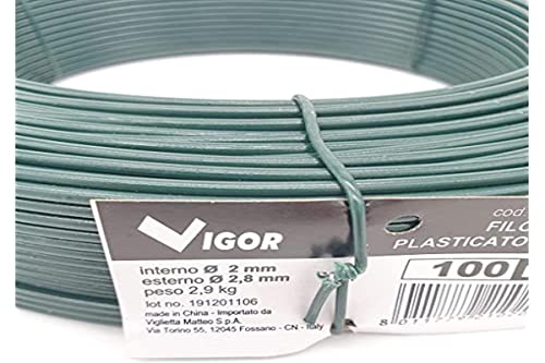 Draht Eisen plastifiziert grün P/AC MT.100 von Vigor