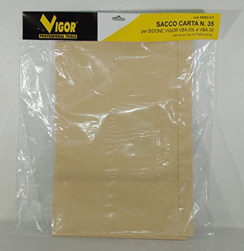Filter Beutel aus papier für Mülltonne Vigor vba-20l und vba-30 von Vigor