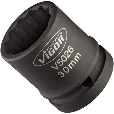 Kraft-Steckschlüssel-Einsatz Doppel-6-kant V5026 Antrieb 3/4", SW30 von Vigor