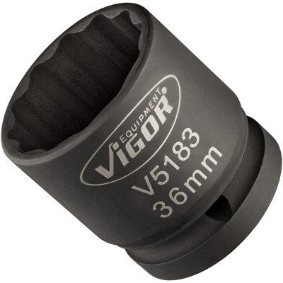 Kraft-Steckschlüssel-Einsatz Doppel-6-kant V5183 Antrieb 3/4", SW36 von Vigor