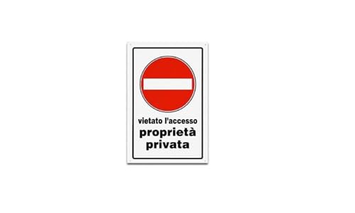 Schild 30 x 20 Prop.Priv.V/Acc. von Vigor