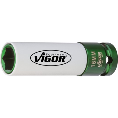 Schlagschrauber-Steckschlüsseleinsatz V2471 Antrieb 1/2", SW15 x 85mm von Vigor