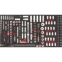 Steckschlüssel Werkzeug Satz für Series XL ∙ V4586 ∙ 1/4 Zoll (6,3 mm) Sechskant massiv, 1/4 Zoll (6,3 mm) Vierkant hohl, 3/8 Zoll (10 mm) Vierkant von Vigor