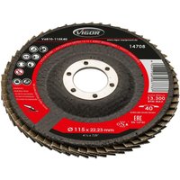 Vigor - Fächerscheiben Satz ∙ 115 mm ∙ K-80 ∙ V6810-115K80 ∙ 10-teilig ∙ Anzahl Werkzeuge: 10 von Vigor