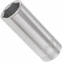 VIGOR Innenvierkant Antrieb 10 = 3/8 Zoll Steckschlüssel-Einsatz, lang Außensechskant-Profil V2314N ∙ Vierkant hohl 10 mm (3/8 Zoll) ∙ Außen-Sechskant Profil ∙ 17 ∙ Gesamtlänge: 63 mm von Vigor