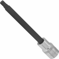 VIGOR Innenvierkant Antrieb 12,5 = 1/2 Zoll Innensechskant Schraubendreher-Einsatz Innensechskant-Profil V2082 Vierkant hohl 12,5 mm (1/2 Zoll) Innen-Sechskant Profil 7 Gesamtlänge: 140 mm von Vigor