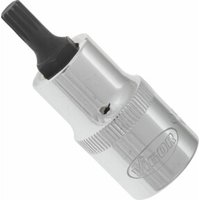 VIGOR Innenvierkant Antrieb 12,5 = 1/2 Zoll Innenvielzahn Schraubendreher-Einsatz (XZN) Innenvielzahn-Profil (XZN) V2095 Vierkant hohl 12,5 mm (1/2 Zoll) Innen Vielzahn Profil XZN M 6 Gesamtlänge: 55 mm von Vigor