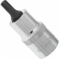 VIGOR Innenvierkant Antrieb 12,5 = 1/2 Zoll RIBE Schraubendreher-Einsatz Innenkeil-Profil (Ribe-CV) V2203 Vierkant hohl 12,5 mm (1/2 Zoll) Innen Keilprofil Ribe-CV M 6 Gesamtlänge: 55 mm von Vigor