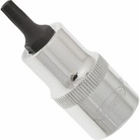 VIGOR Innenvierkant Antrieb 12,5 = 1/2 Zoll TORX Schraubendreher-Einsatz Innen TORX Profil V2153 Vierkant hohl 12,5 mm (1/2 Zoll) Innen TORX Profil T 27 Gesamtlänge: 55 mm von Vigor
