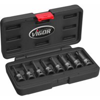 VIGOR Kraft-Schlagschrauber-Einsatz-Sortiment für Innen TORX® Schrauben V7017 von Vigor