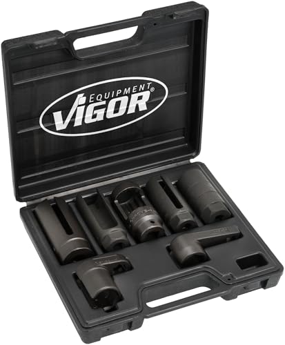VIGOR Lambdasonden Satz - 3/8", 1/2" - Sechs-/Zwölfkant - 7-tlg. von Vigor