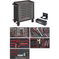 VIGOR Werkstattwagen Series XL, Kunststoff-Arbeitsplatte, mit Sortiment, 466-tlg., Anzahl Werkzeuge: 466 VIGOR Werkstattwagen Series XL, Kunststoff-Arbeitsplatte, mit Sortiment, 466-tlg., Anzahl Werkzeuge: 466 von Vigor
