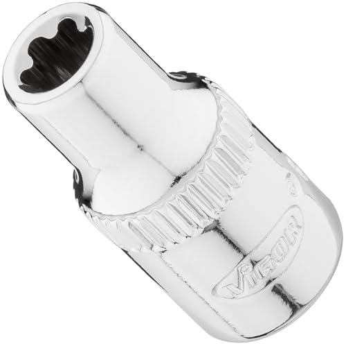 ViGOR T-Plus Steckschlüsseleinsatz V7920-EPR6, 1/4" Steckschlüsseleinsatz EPR6, langlebig und robust, ideal für Werkstätten und Heimwerker ViGOR T-Plus Steckschlüsseleinsatz V7920-EPR6, 1/4" Steckschlüsseleinsatz EPR6, langlebig und robust, ideal für Werkstätten und Heimwerker von Vigor