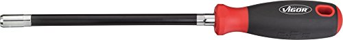 Vigor Flexibler Schraubendreher Außen-Sechskant Profil ∙ Schlüsselweite 6mm ∙ Gesamtlänge 300 mm, 1 Stück, V4664 von Vigor