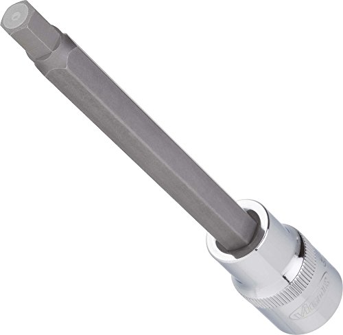 Vigor Innenvierkant Antrieb 12,5 = 1/2 Zoll Innensechskant Schraubendreher-Einsatz, Innen-Sechskant Profil ∙ Schlüsselweite: 5 ∙ Gesamtlänge: 140 mm, 1 Stück, V2080 Vigor Innenvierkant Antrieb 12,5 = 1/2 Zoll Innensechskant Schraubendreher-Einsatz, Innen-Sechskant Profil ∙ Schlüsselweite: 5 ∙ Gesamtlänge: 140 mm, 1 Stück, V2080 von Vigor