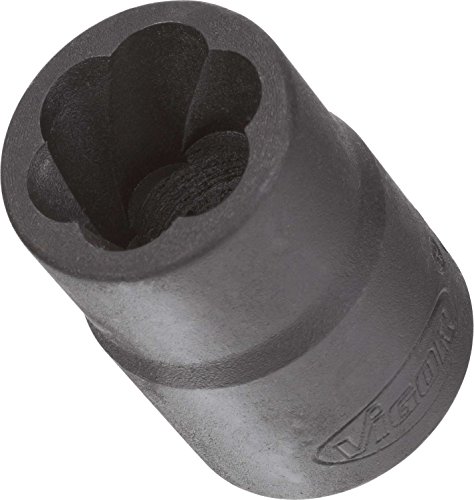 Vigor Innenvierkant Antrieb 12,5 = 1/2 Zoll Spiralnutenausdreher-Einsatz, Schlüsselweite: 21 mm, Gesamtlänge: 34 mm, 1 Stück, V3742 von Vigor