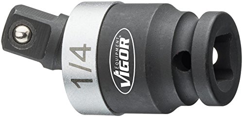 Vigor Kraft-Gelenkstück (6,3 mm (1/4 Zoll) Vierkant, 25° Schwenkwinkel) V5505-1/4 von Vigor