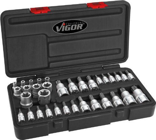 VIGOR V1781 Universal-TORX® Schraubendreher-Einsatz-Satz von Vigor