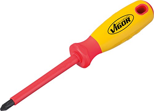 Vigor VDE-Schraubendreher, PH 2 x 100 mm, 1 Stück, V2064 Vigor VDE-Schraubendreher, PH 2 x 100 mm, 1 Stück, V2064 von Vigor