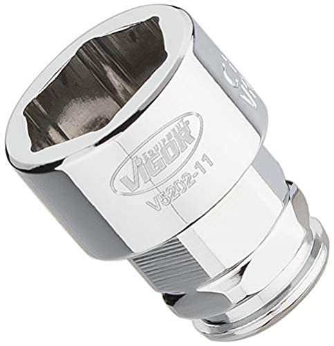 Vigor superflacher Steckschlüsseleinsatz V5202-11, Silber von Vigor