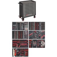 Werkstattwagen Series xl, Kunststoff-Arbeitsplatte, mit Sortiment, Anzahl Werkzeuge: 499 - Vigor von Vigor