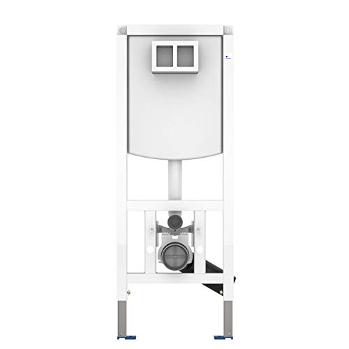 CONEL Toilette, Wandmontage, Stahl, Weiß, Glänzend, 112 cm Höhe, 450 cm Breite von CONEL