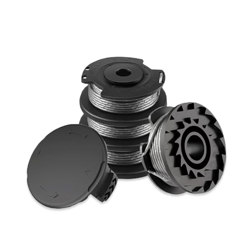 Viilich 4 Stück Rasentrimmer Fadenspulen Für Bosch Rasentrimmer Bosch Art 23 SL/Art 26 SL,Nylon Ersatzspule(F016800569+F016800385),mit 1 Stück Trimmer Spool Cap(F016F04557),Nylon Ersatzfadenspule von Viilich