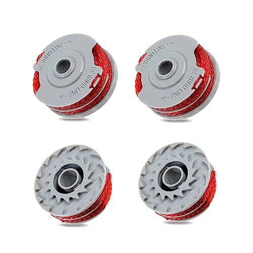 Viilich 4 Stück Rasentrimmer Fadenspulen Für Flymo FLY021 513937190,Standard-Doppel-Nylonspulen mit automatischer Zufuhr,Nylon Ersatzfadenspule Für Flymo Contour XT/500E/500 XT/Trim Viilich 4 Stück Rasentrimmer Fadenspulen Für Flymo FLY021 513937190,Standard-Doppel-Nylonspulen mit automatischer Zufuhr,Nylon Ersatzfadenspule Für Flymo Contour XT/500E/500 XT/Trim von Viilich