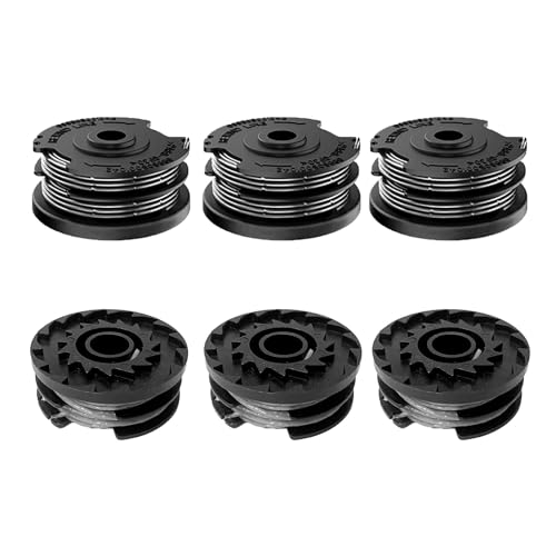 Viilich 6 Stücke Fadenspulen Kompatibel mit Bosch Trimmer Rasentrimmer AdvancedGrassCut 36 ART 30-36 LI ART 24 ART 24+ ART 27 ART 27+ ART 30 ART 30+,Nylonfäden Ersatzfadenspule für F016800351 von Viilich