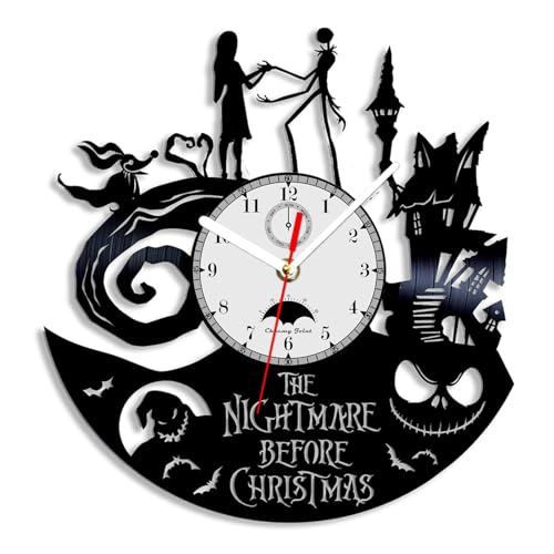 Viiluuxr Wanduhr Modern Vinyl Schallplatte Wanduhren Uhr Wand Ohne Tickgeräusche Wanduhr Kinder Lautlos Deko Wohnzimmer Küchenuhr Badezimmeruhr Schlafzimmer 12 Zoll Quarzuhr. von Viiluuxr