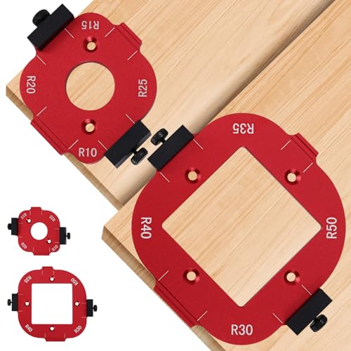 Viitech 2 Stück Router Jig Radius Schablone, Eckradius-Frässchablonen für Holzbearbeitung R10 R15 R20 R25 R30 R35 R40 R50 Radius Routing Vorlagen, Radius Jig Router Holzbearbeitungs-DIY-Projekte Viitech 2 Stück Router Jig Radius Schablone, Eckradius-Frässchablonen für Holzbearbeitung R10 R15 R20 R25 R30 R35 R40 R50 Radius Routing Vorlagen, Radius Jig Router Holzbearbeitungs-DIY-Projekte von Viitech